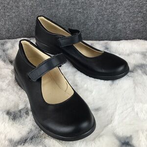 Naturino Catania Vitelli Nero Black  Leather Mary Jane Size 36 NWOT
